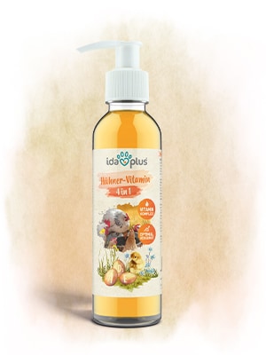 Hühner-Vitamin 4 in 1 Eine Pumpflasche des Hühner-Vitamins 4 in 1