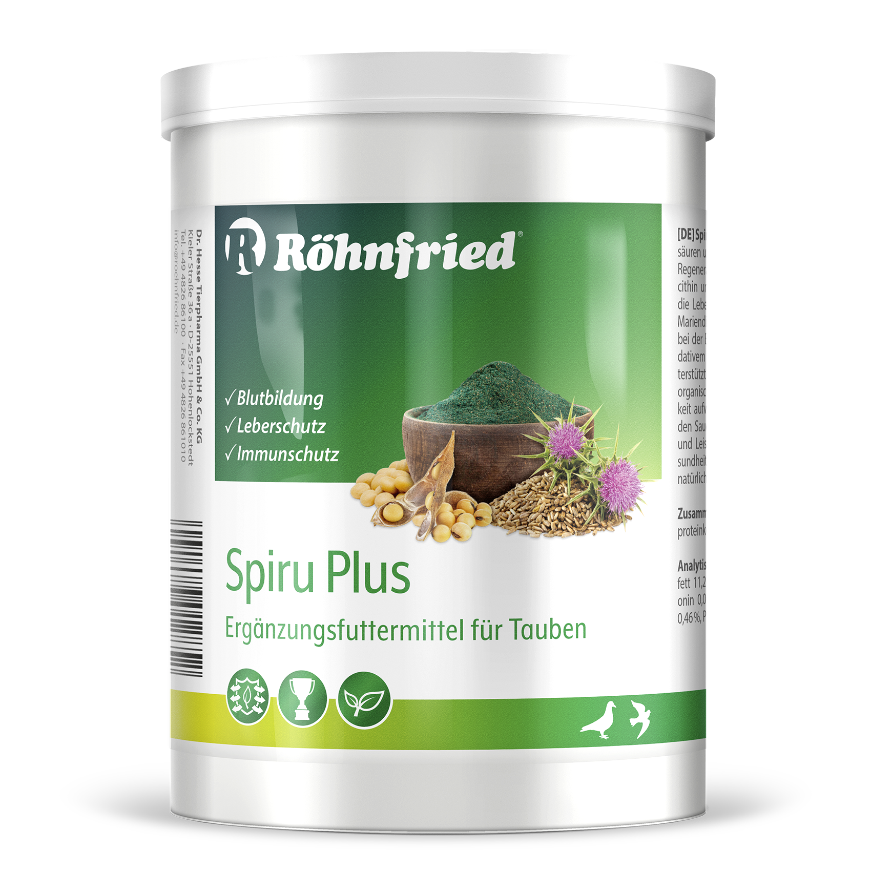 SpiruPlus – 450g – ideal für Immunsystem, Regeneration und Muskelaufbau