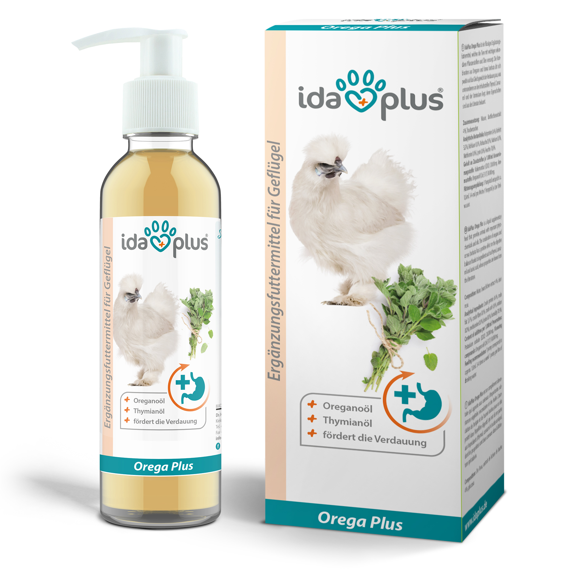 Orega Plus - Oregano Öl für Hühner unterstützt die Verdauung & Darmflora Orega Plus - Oregano Öl für Hühner unterstützt die Verdauung & Darmflora