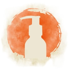 Pumpflasche Die Silhouette einer Pumpflasche