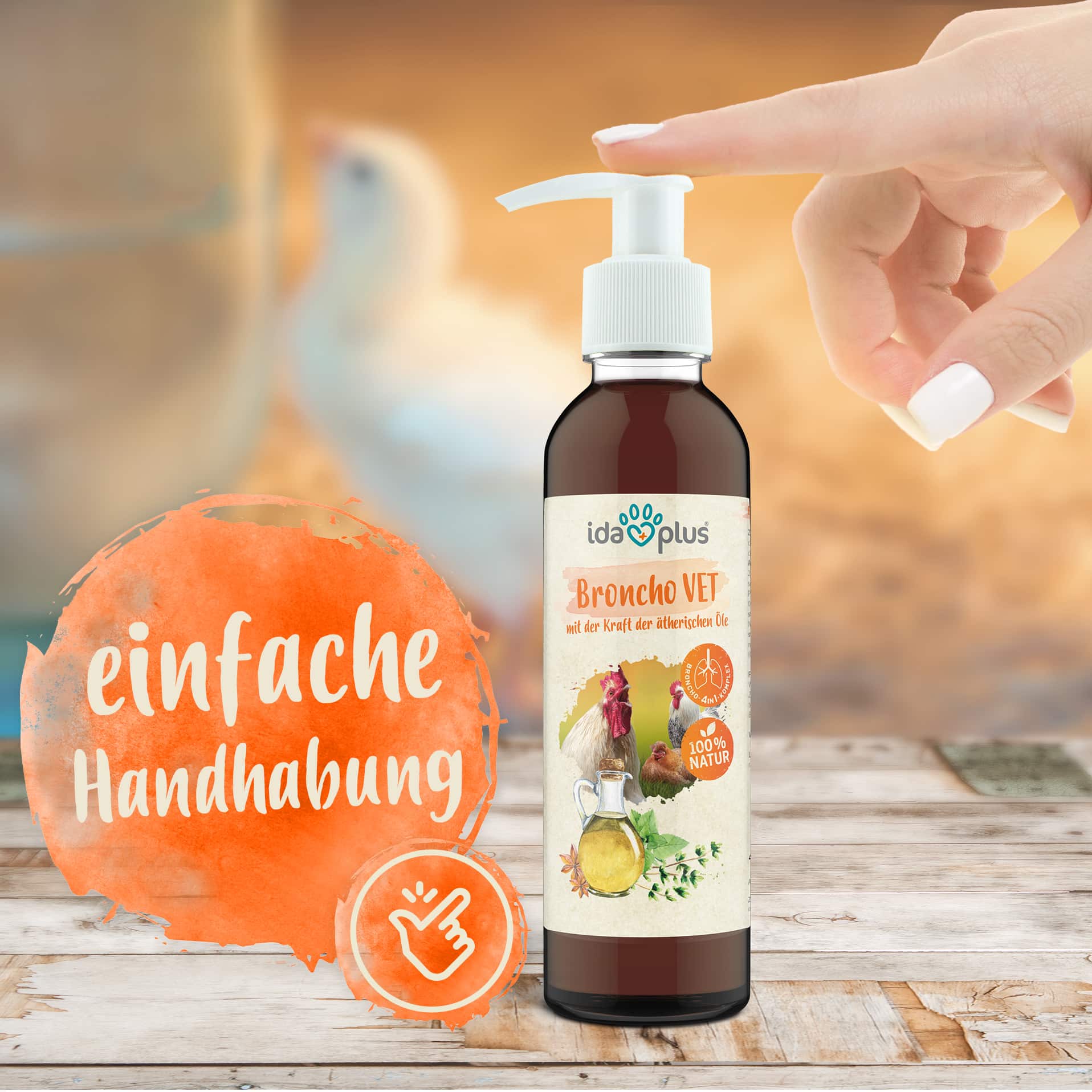 Broncho VET 200 ml für Hühner & Küken - unterstützt die Atemwege Broncho VET 200 ml für Hühner & Küken - unterstützt die Atemwege