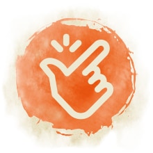 Schnippende Finger Ein Symbol, welches schnippende Finger zeigt.