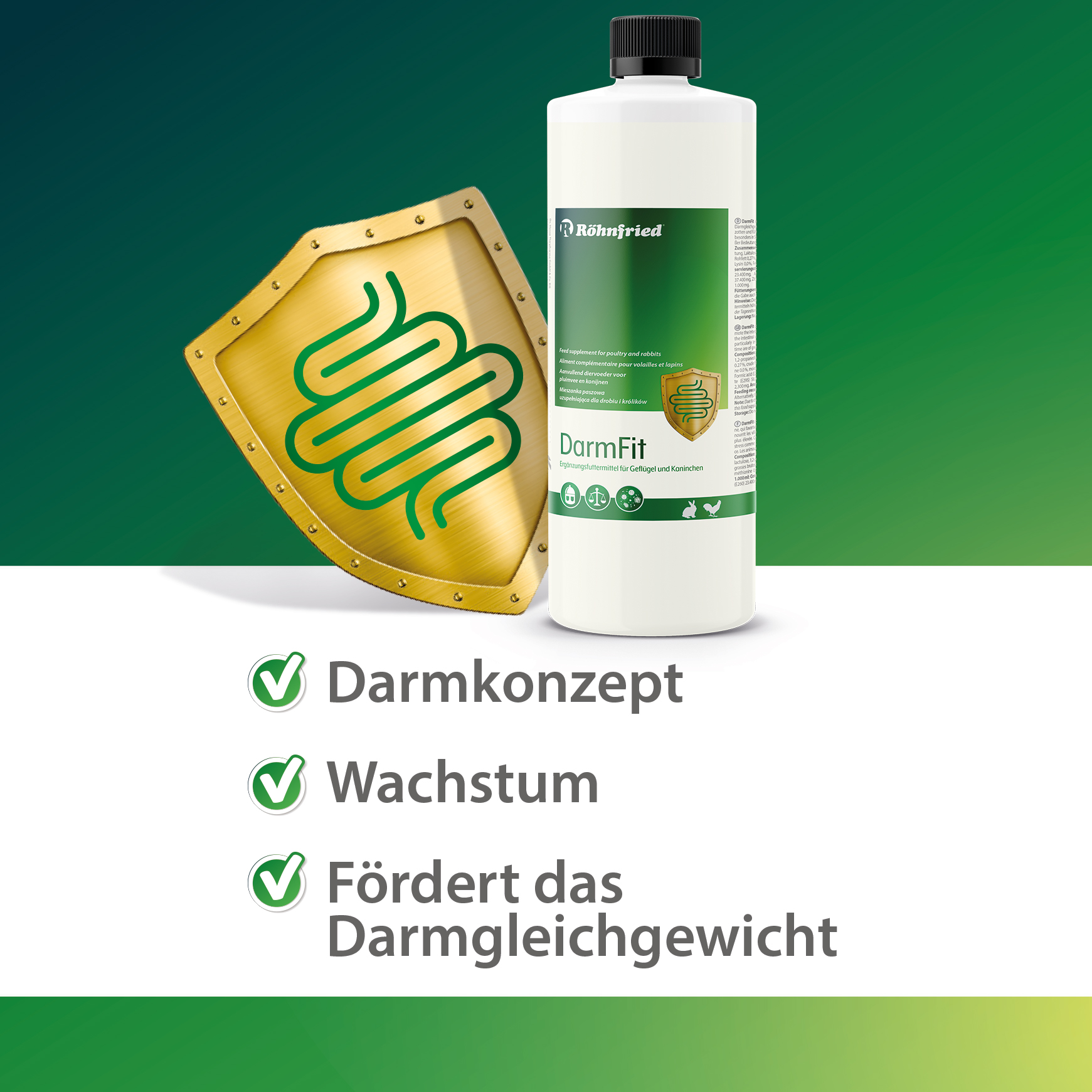 DarmFit - 1000 ml - with trace elements concentrate (5 ml/liter) for poultry: chickens, turkeys, geese, ducks